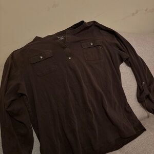 Kim Rogers Brown Blouse